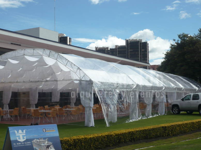 Pabellones 10mt X 6mt hangar modular transparente